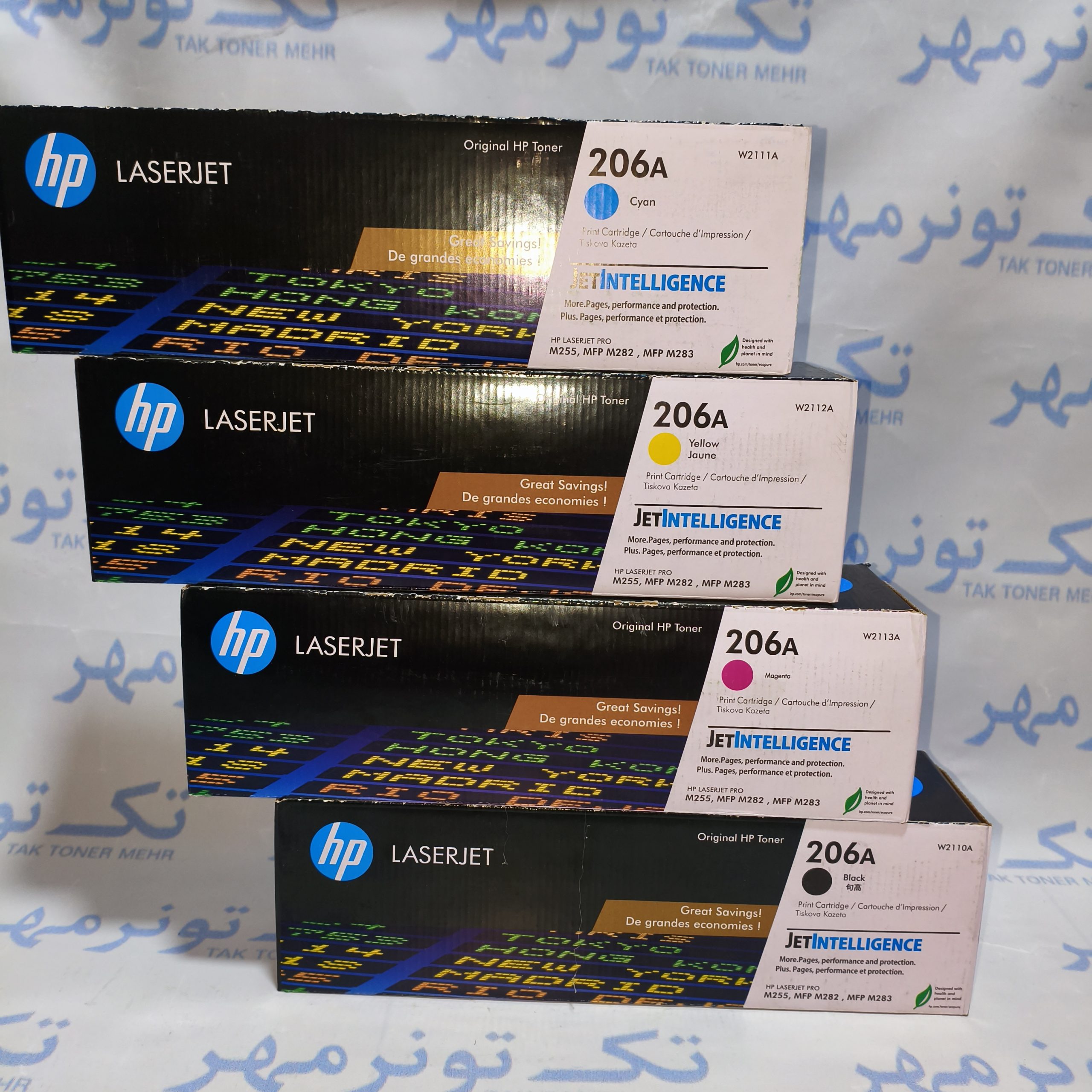 کارتریج اچ پی HP 206A سری رنگی، آکبند